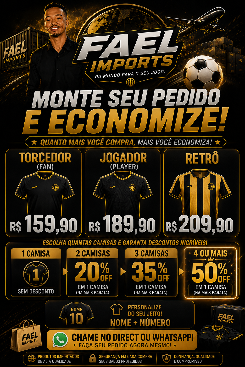Tabela de preços FAEL Imports